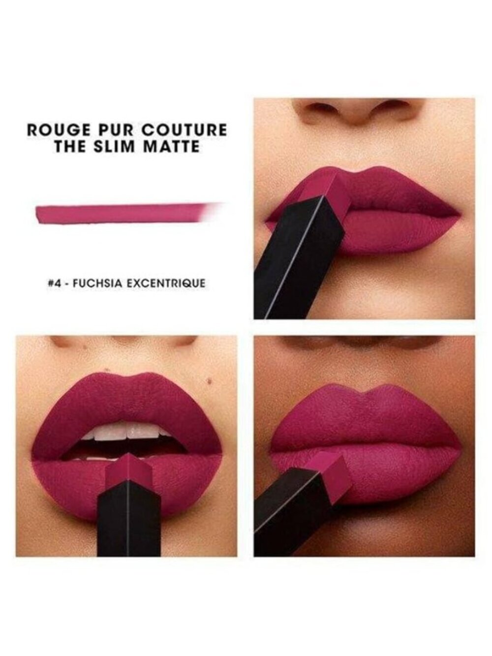 YSL Rouge Pur Couture The Slim Matte Lipstick - 4 Fuchsia Excentrique
